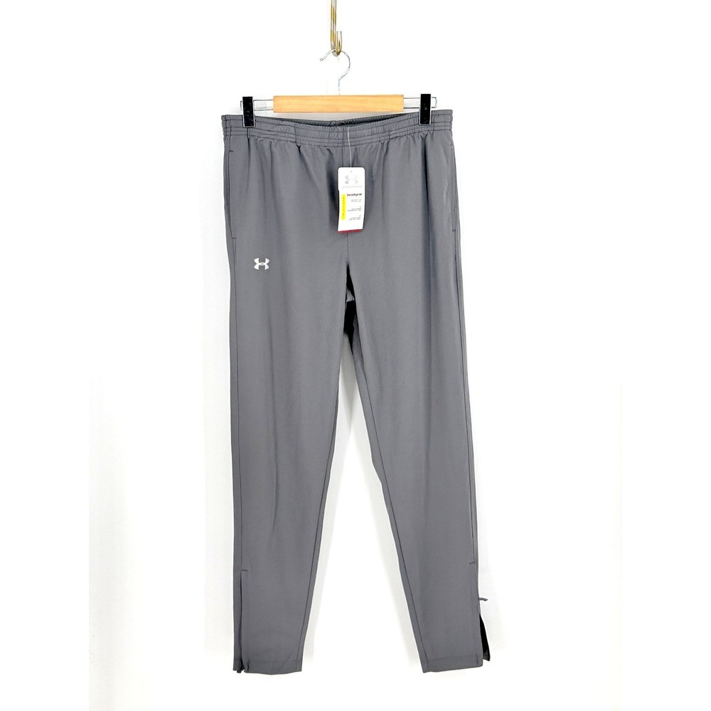 New Under Armour Womens HeatGear Loose Fit Zip Ankle Training Pants Size M Gear